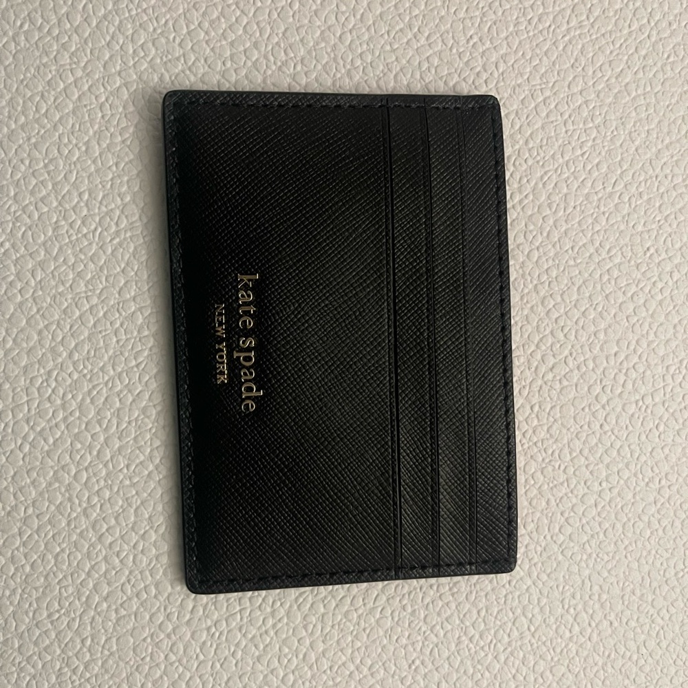 Kate Spade Black Leather Card Holder